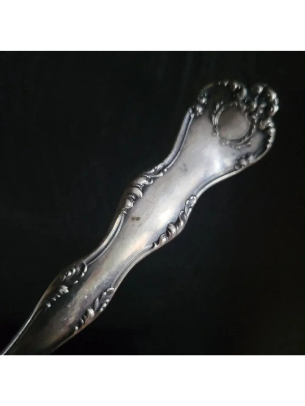 Vintage Rogers & Sons Silverplate Ornate Ladle With Scroll Design 12
